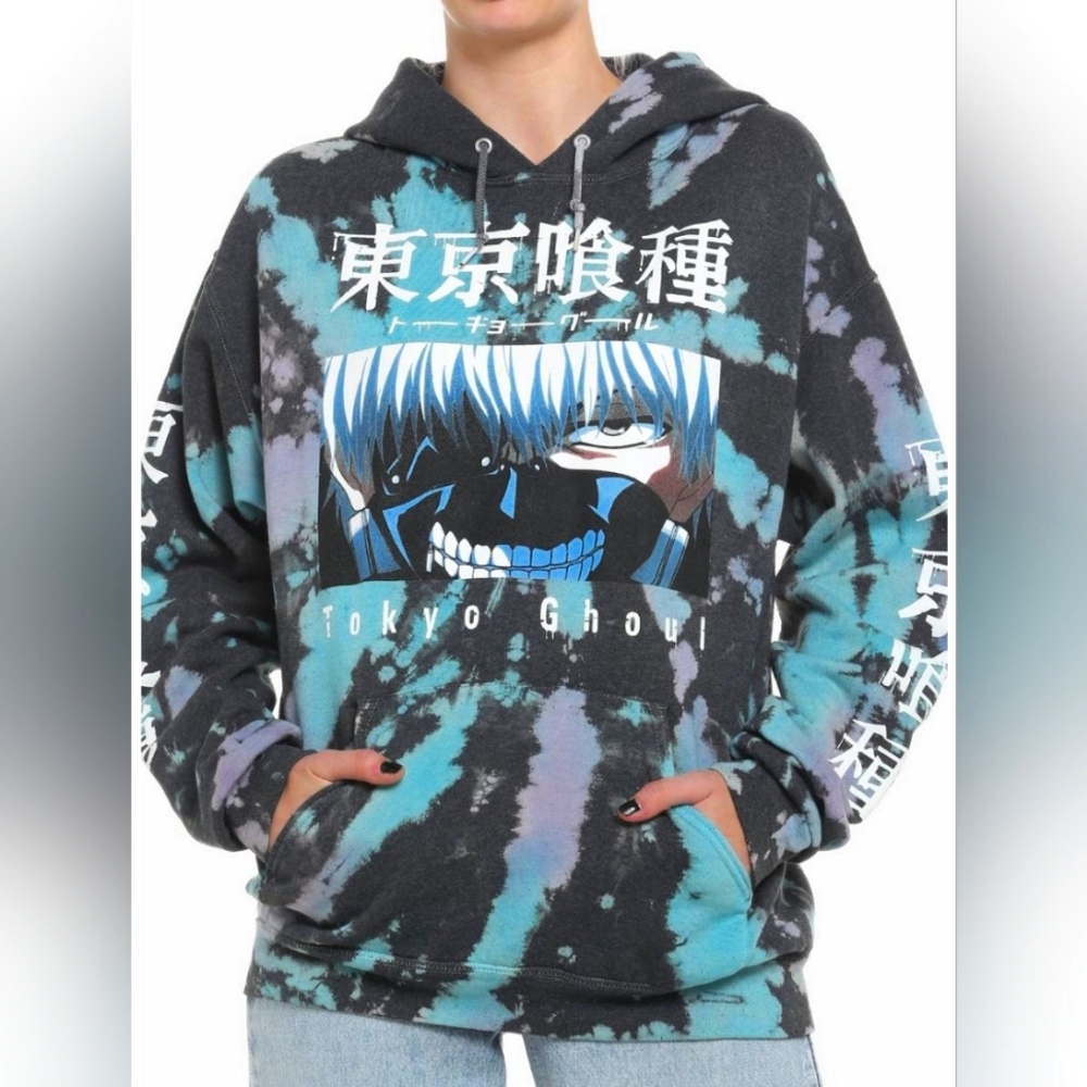 Tokyo Ghoul Anime Tie-Dye Girls Hoodie
